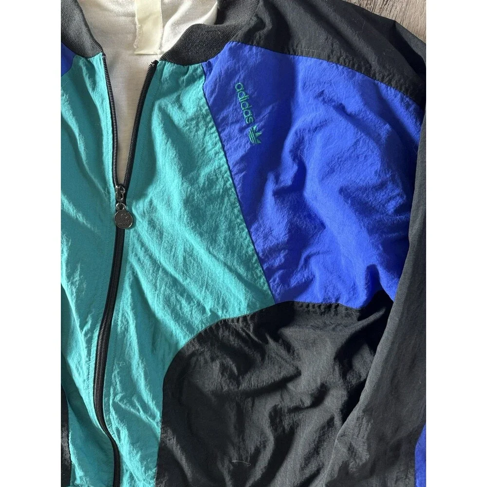 Adidas Training Jacket Sport Casual True Vintage‎ 80’s 90’s Blade Collar XL